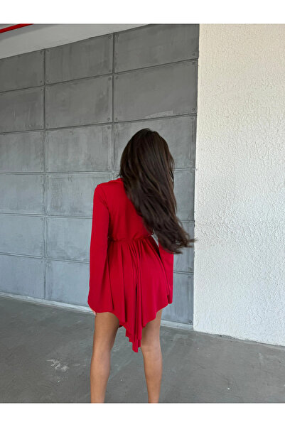 AFİTAP Sandy kumaş mini kloş elbise