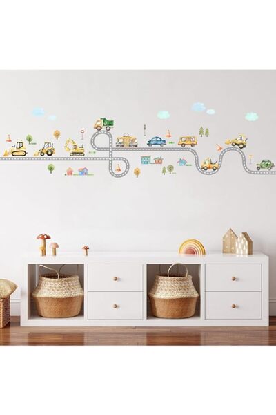 Generic ملصقات حائط لوسائل النقل والمركبات، ملصقات حائط لمركبات البناء قابلة ...