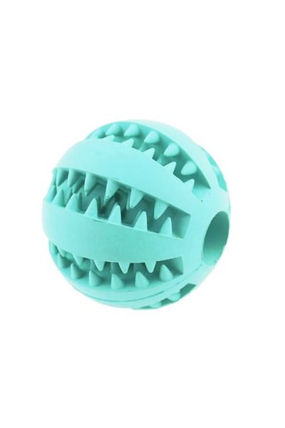 UIQ Reward and teeth cleaning ball for dogs and cats, turquoise