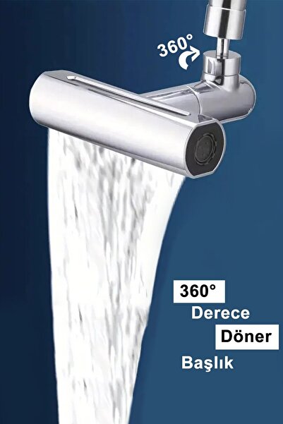 VSA ChoP Lüx 360° Derece Döner Musluk Ucu 4 Fonksiyonlu Eviye Kaliteli Banyo ...