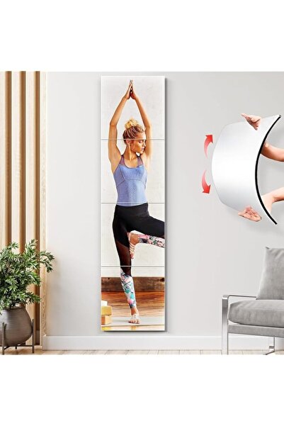 Generic بلاط مرايا حائط بطول كامل، مرآة أكريليك ذاتية اللصق، مثبتة على الحائط...