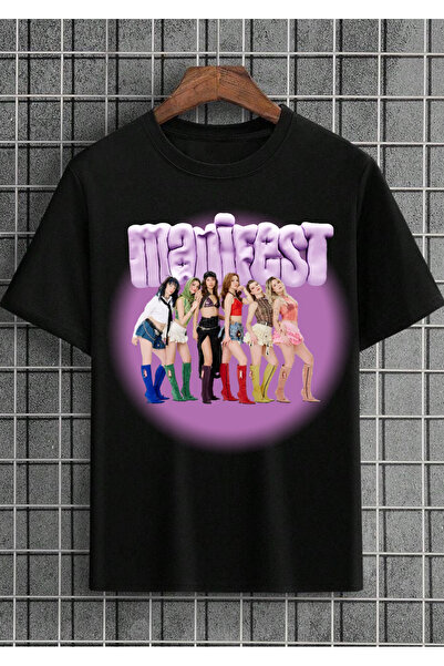 RYO FASHİON MANİFEST GRUP Tricou cu design pentru adulți și copii, negru, unisex