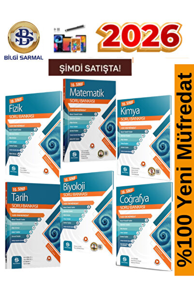 Karma Kitaplar Bilgi Sarmal 2026 10.Sınıf Mat-Fizik-Kimya-Biy.-Tarih-Coğ.%100...