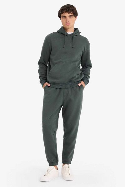 DeFacto Regular Fit Hooded Jogger Dark Green Men's Trousers E6326Ax/Gn1155