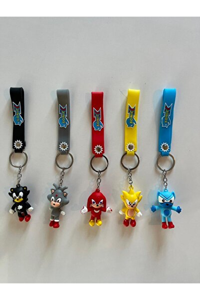 LABURN 1 قطعة سلسلة مفاتيح سونيك مزخرفة هدية للزوجين