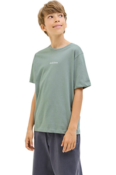 Jack & Jones Tricou JACK & JONES Mine Crew JNR - 12279668-Iceberg Green