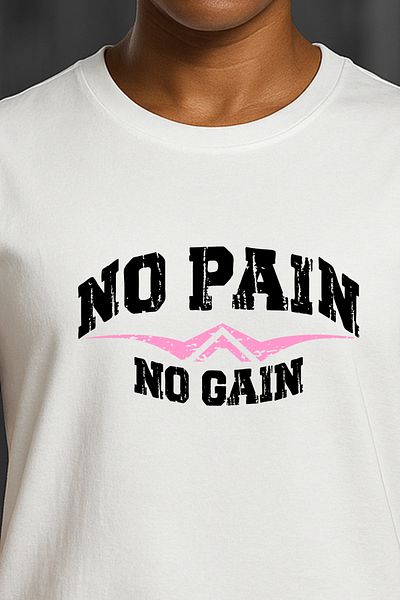 BESSA White Printed Sports Tank Top Crew Neck Cotton Sleeveless Tank Top No Pain Women