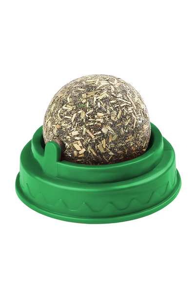 Teno Teno® Cat Toy, matted grass roll, adhesive, 360 degree rotation, dark green
