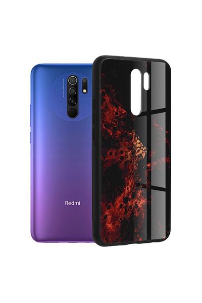 OEM Protective Case for Xiaomi Rosumi 9, Ergonomic, Glaze Series, Red Nebula