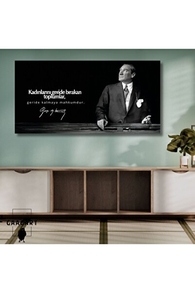 GAAGART Panoramik Kanvas Makam Panosu Atatürk Sözleri Kadınlar