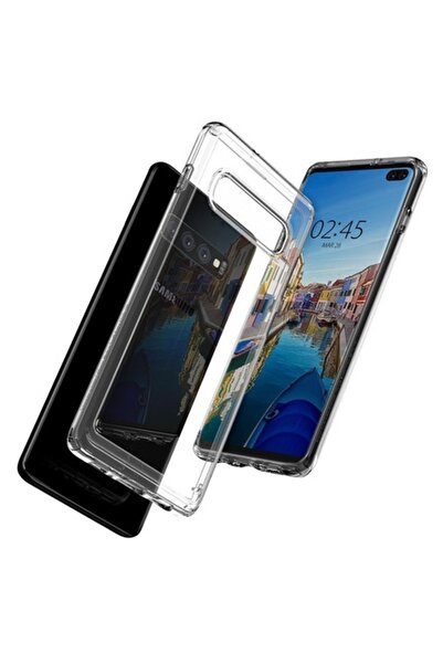 Spigen Carcasă pentru Samsung Galaxy S10 Plus, Ultra Hybrid, Crystal Clear