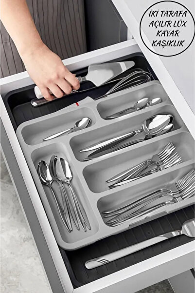 Hilamingo Home Adjustable Two-Sided Opening Luxury Sliding Spoon Holder