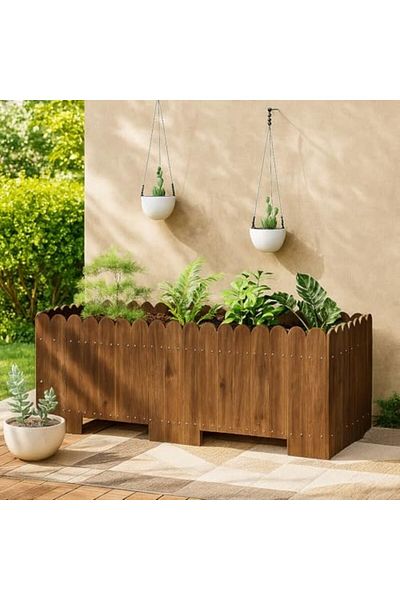 genric FFD Wooden Flower Tree Planters for Indoor & Outdoor Gardens - Wood Planter Boxes for Flower Small
