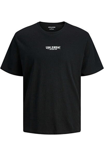 Jack & Jones Tricou JACK & JONES Miko Crew JNR - 12279679-Μαύρο