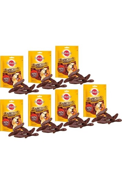 Pedigree Ranchos Kuzu Etli Köpek Ödül Maması 70 gr (7 Adet)