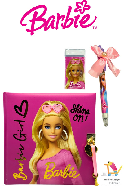 Barbie Lisanslı Hatıra Defteri & 0.7 Versatil-Silgi set