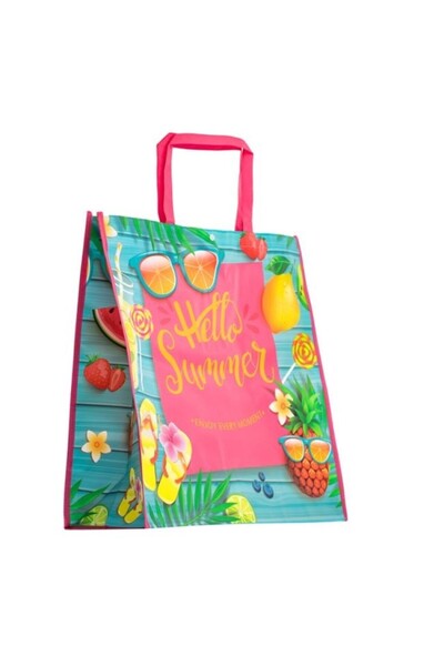DAsiNU Plastic Bag with Handles, Summer Model, 50x20x49cm