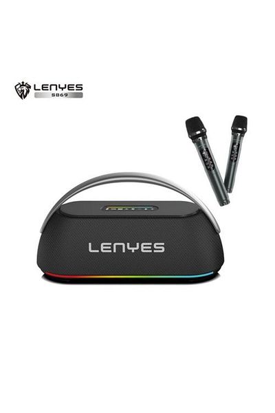 Lenyes S869 300W Outdoor KTV Wireless Speaker + Microphone Karaoke Bluetooth 5.3