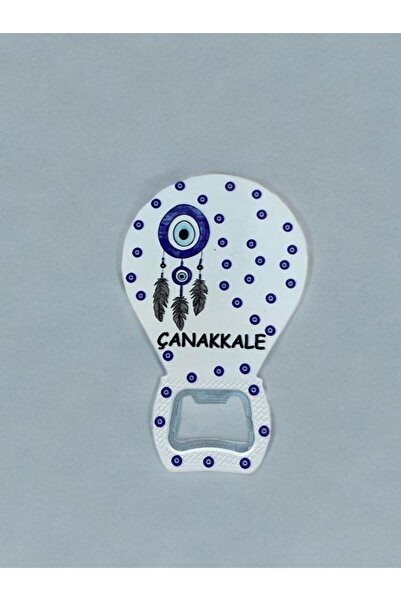 Mundy ÇANAKKALE Temalı Nazar Baskılı Magnet Şişe Açacağı Buzdolabı Süsü