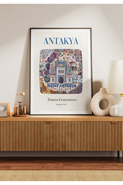 POSTER Hatay Antakya Çini Görünümlü (Çerçevesiz)