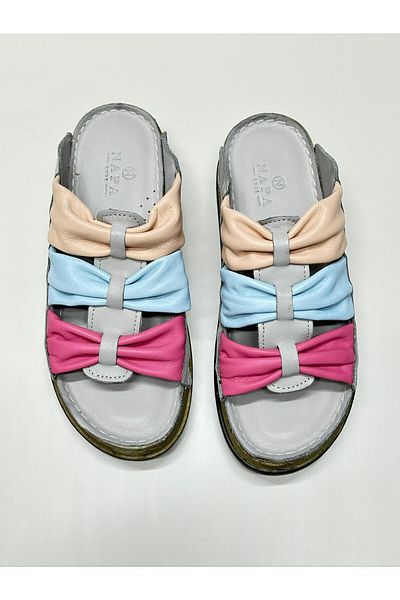 N Napa Shoe Genuine Leather Women's Casual Slippers