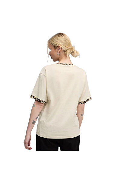 Puma Ess Graphic Animal Women Beige Casual Style T-Shirt 68808287