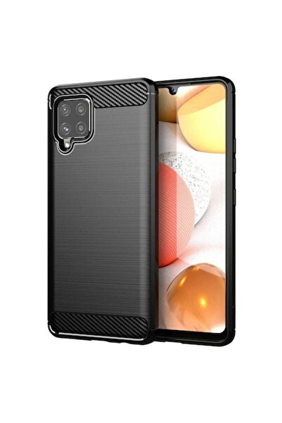 OEM Case for Samsung Galaxy A42 5G, Techsuit Carbon Silicone, Black