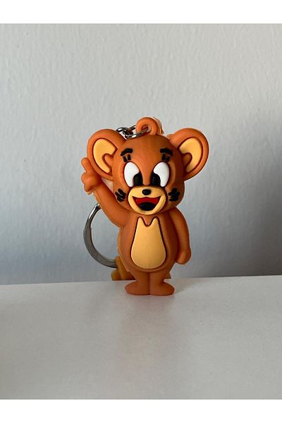 LABURN 2 Pieces Tom and Jerry Ornament Keychain Lover Gift Keychain