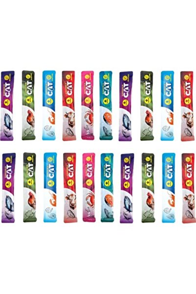 EuroGold Creamy Cat Mix Karışık Krema Sıvı Kedi Ödül Maması 20 Adet x 15 gr