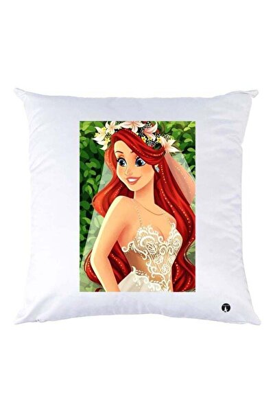 Generic Cartoon Printed Throw Pillow White/Red/Beige 30x30cm