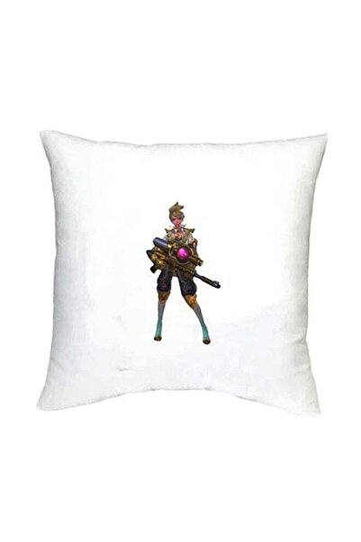 Generic Mobile Legends Printed Decorative Cushion White/Brown/Black 16x16inch