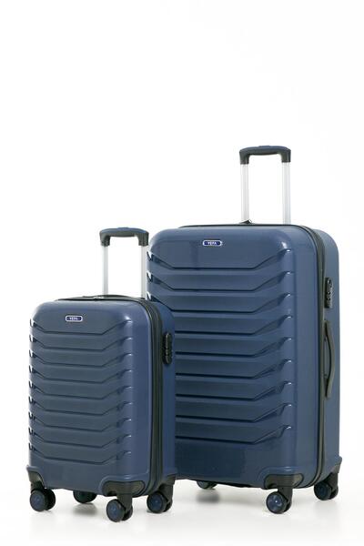 Celonia YEFA PP Polipropilen Kırılmaz Kabin & Orta & Büyük ve Makyaj Boy 4'lü Valiz Seti