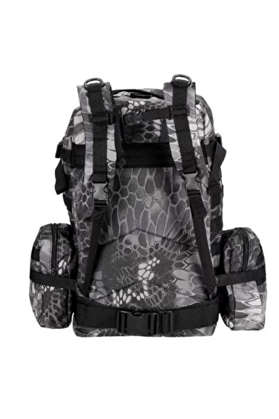 Springos Turistický batoh Survival 4v1 Voděodolný 50L Maskovaně šedý