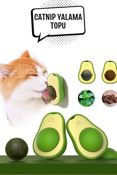 Patinut Kedi Yalama Topu Catnip Avokado Şekilli