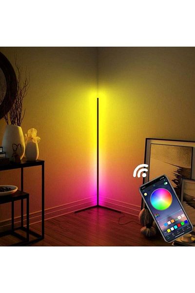 Generic مصباح أرضي زاوية LED RGB مع جهاز تحكم عن بعد من HuHa