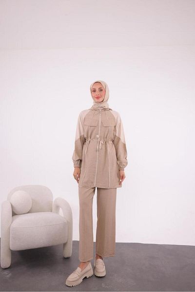 Tebrikler tekstil Women's Summer Hijab Suit Model G3338