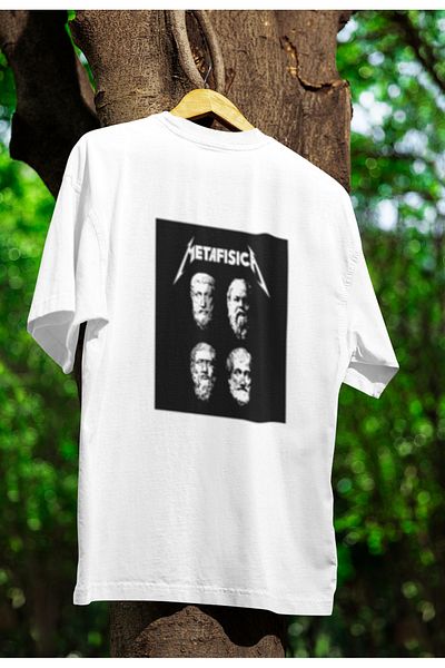 MG Metafisica Printed Unisex Circle Neck Cotton Oversize Fit Short Sleeve T-Shirt