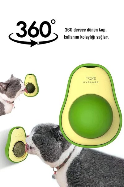 Patinut Kedi Yalama Topu Catnip Avokado Şekilli