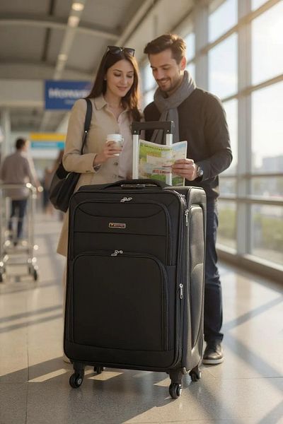 ZAAPPY Soft Material 28 Inch (30-35kg) Luggage Lightweight Check in Size, Secured Lock