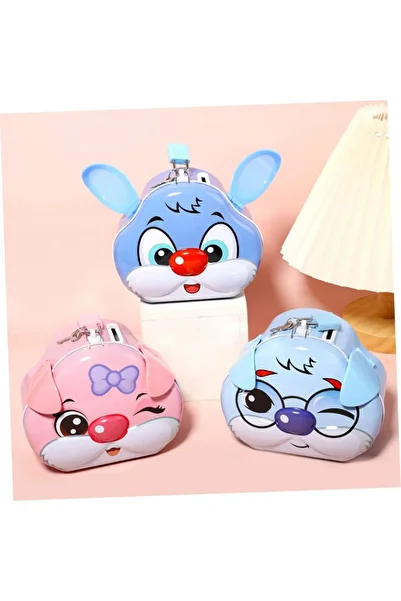 HEDİYE FİKRİ Cute Rabbit Shaped Piggy Bank – 13.5X12X7 Cm, Decorative and Functional, Children's Gift, Metal