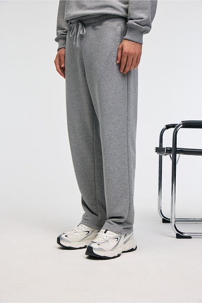 GRIMELANGE Clarence Men's 100% Cotton Drawcord Elastic Waist Back Pocket Ornamental Label Grimelange Sweatpants
