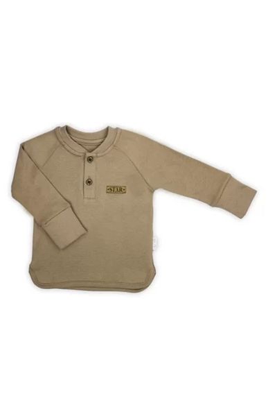Nicol Long Sleeve Polo Shirt (182138) 'Star' Brown Size 92