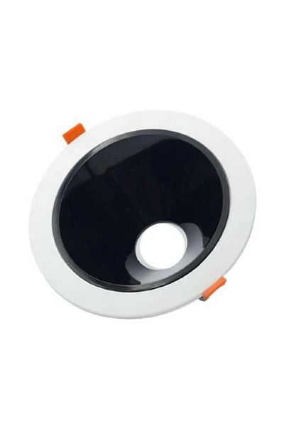 ELECTROPOWER Anti-Glare Movable Round Frame 14cm 6-Inch White Frame with Black Reflector