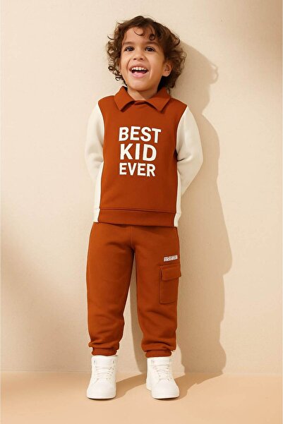 falcomini băieți bebeluși copii două șiruri imprimate costum sport dublu 2/8 ani