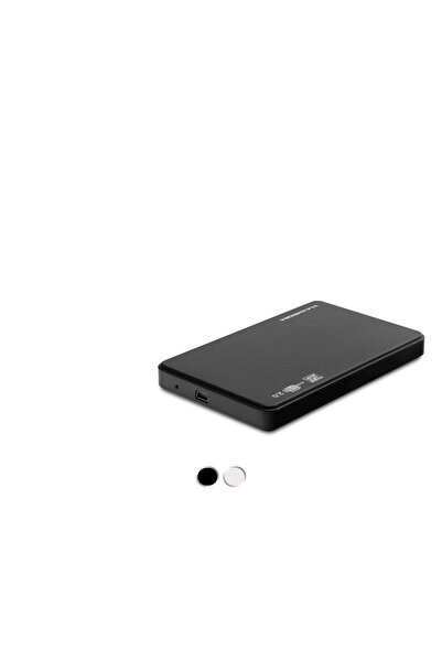 ForWhat صندوق القرص الصلب البلاستيكي باللون الأسود والأبيض Usb2.0 Sata 2.5 بو...