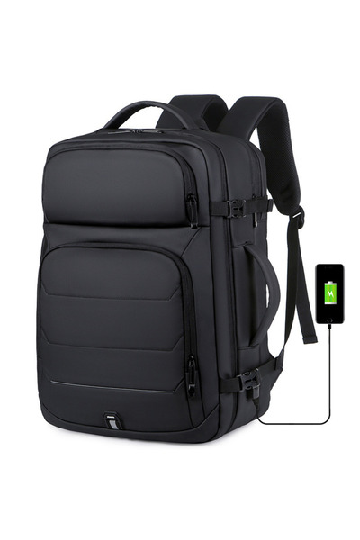 VisionHub Rucsac de călătorie cu spațiu pentru laptop de 17 inch, extensibil, impermeabil, ideal pentru zboruri - Cabina avionului