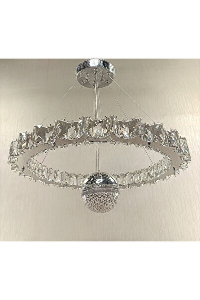 TREND KRİSTAL TAŞLI YILDIZ 3RENK TOPLU MODERN LED AVİZE