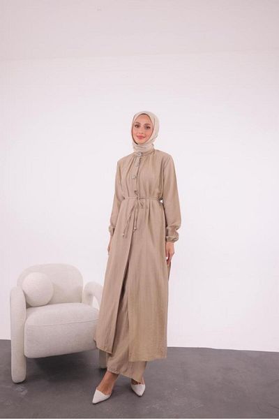 Tebrikler tekstil Women's Summer Long Hijab Suit Model G3390