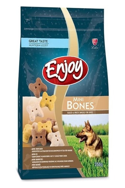 Enjoy Sandviç Mini Kemik Köpek Ödül Bisküvisi 250 Gram
