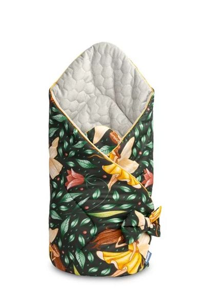 Sensillo Velvet Wrap Green Blanket for Newborns 75 x 75 cm
